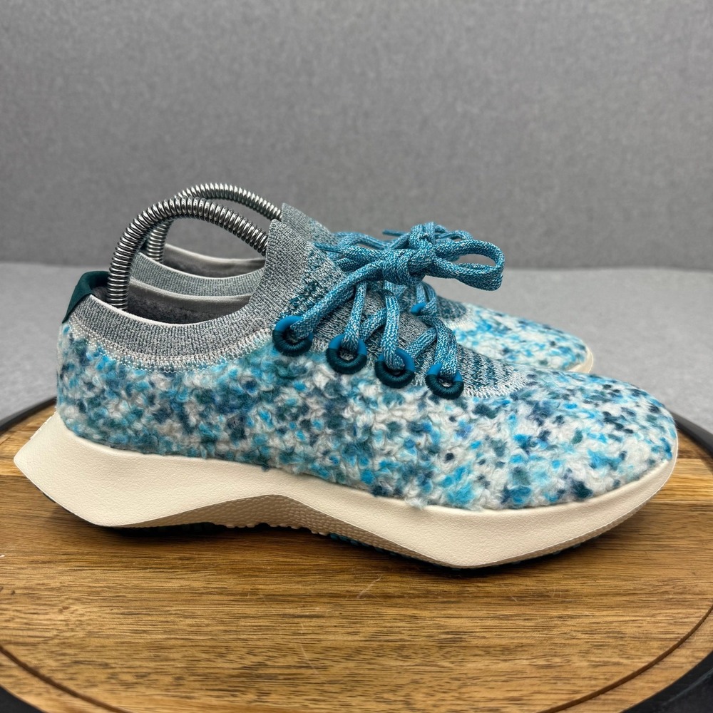 Allbirds Wool Dasher 2 Shoes Women's 8.5 Fluff Thrive Teal Blue